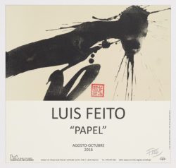 Papel. Exposición Museo de dibujo, 2016, Luis Feito