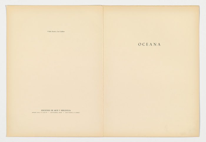 Oceana, José Caballero y Pablo Neruda