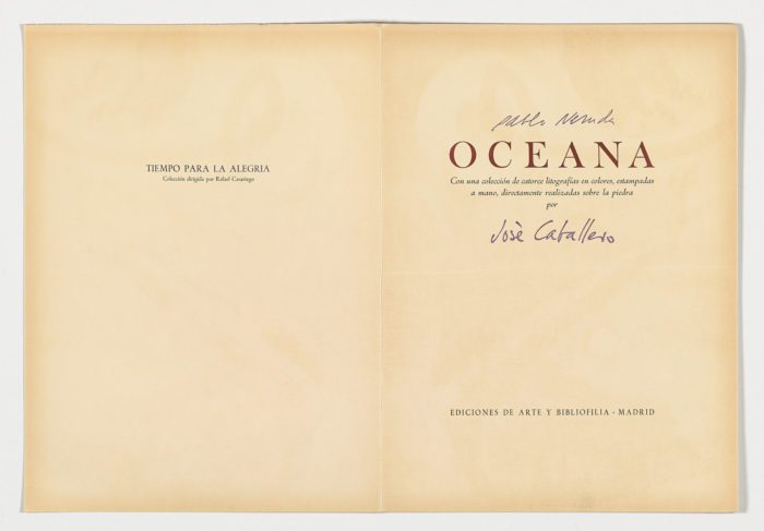 Oceana, José Caballero y Pablo Neruda