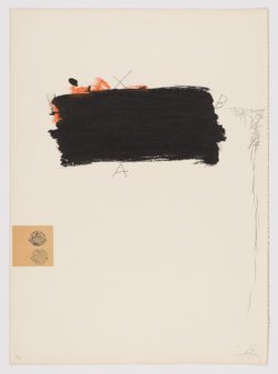 Poems - 10, 1974, Antoni Tàpies