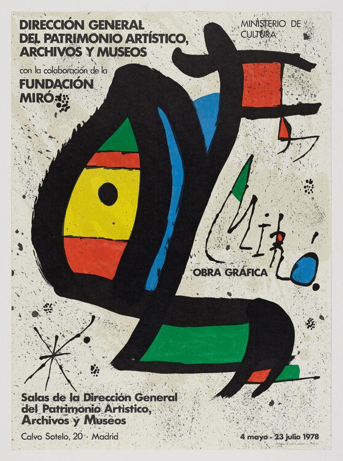 Miró Obra Gráfica. Dirección General del Patrimonio Artístico, Archivos y Museos, 1978, Joan Miró