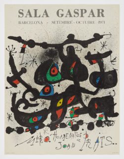 Homenatge a Joan Prats - Sala Gaspar, 1971, Joan Miró