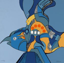 Vuelo y danza azul, Luis Arias Vera