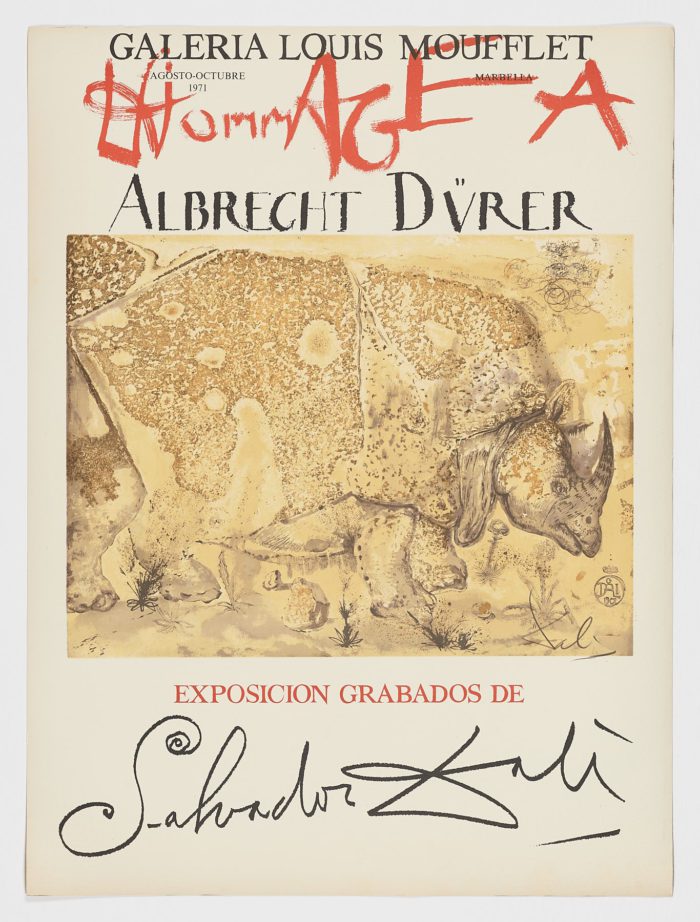 Galería Louis Moufflet (Hommage à Albrecht Dürer), 1971, Salvador Dalí