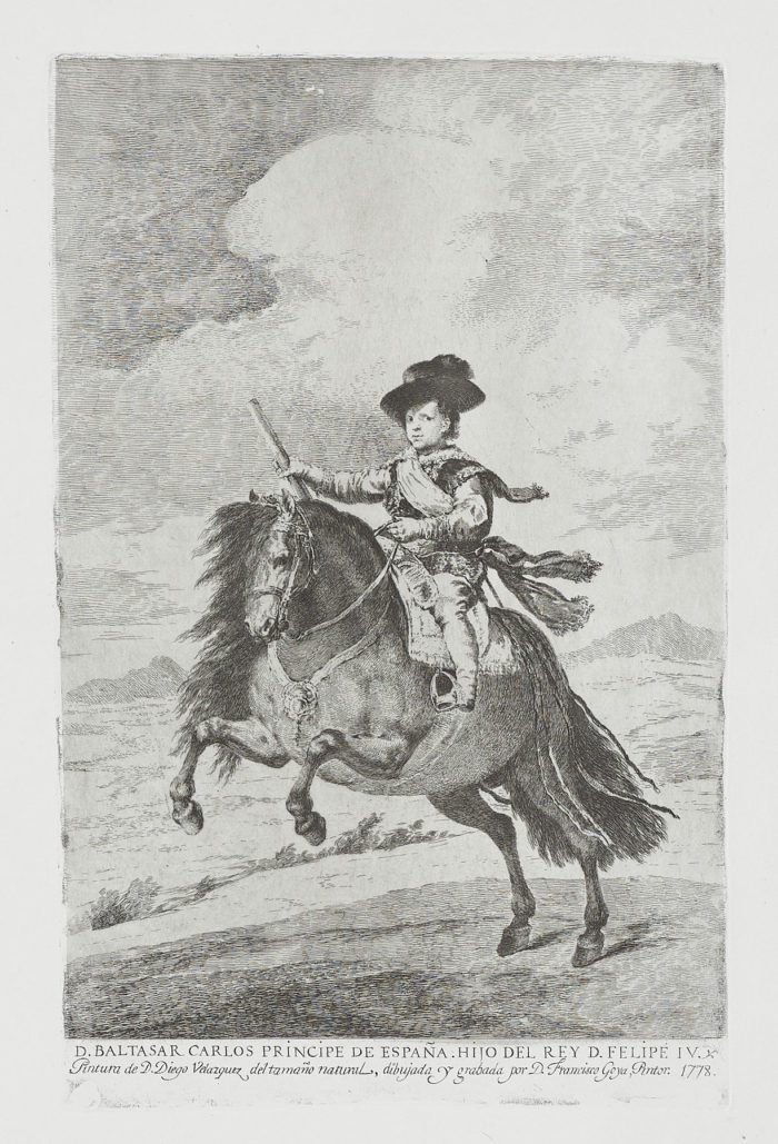 El príncipe Baltasar Carlos, a caballo, Francisco de Goya