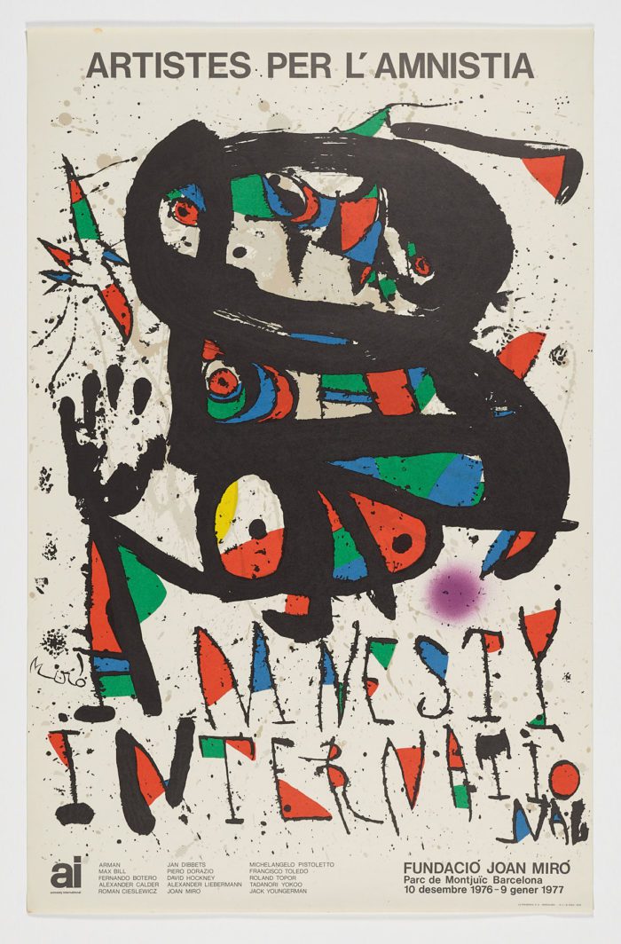 Artistes per l´Amnistia, 1976, Joan Miró