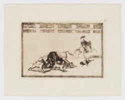 Echan perros al toro, 1928, Francisco de Goya