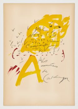 Als mestres de Catalunya, 1974, Antoni Tàpies