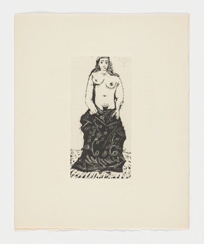 Maja con vestido largo, 1968, Pablo Picasso