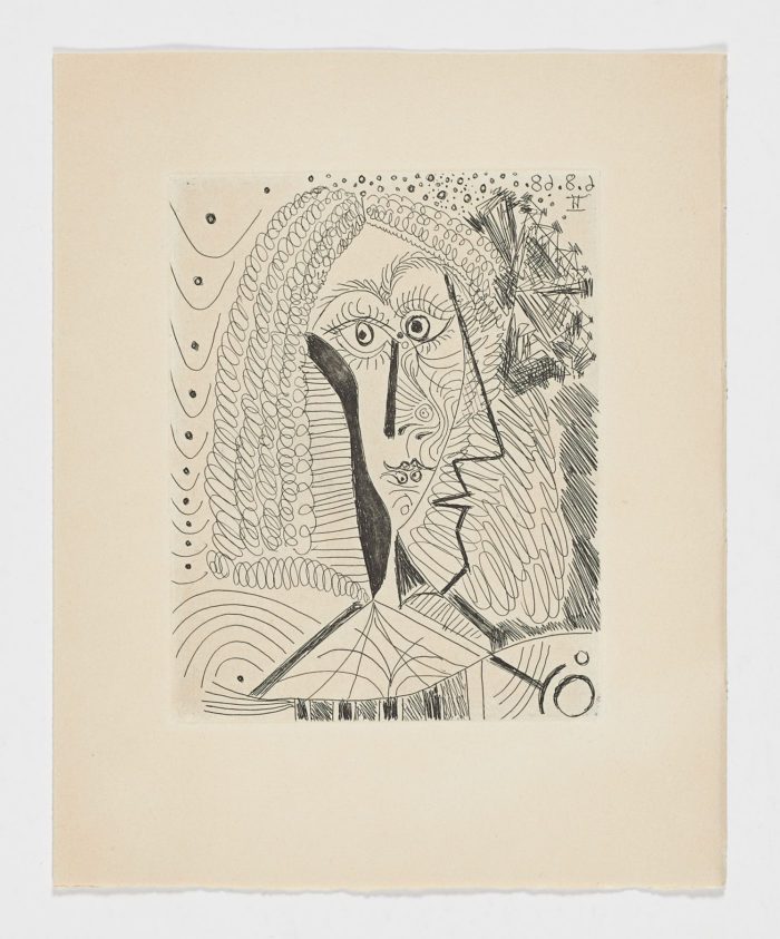 Guiño a Velázquez: infanta de tres cuartos, 1970, Pablo Picasso