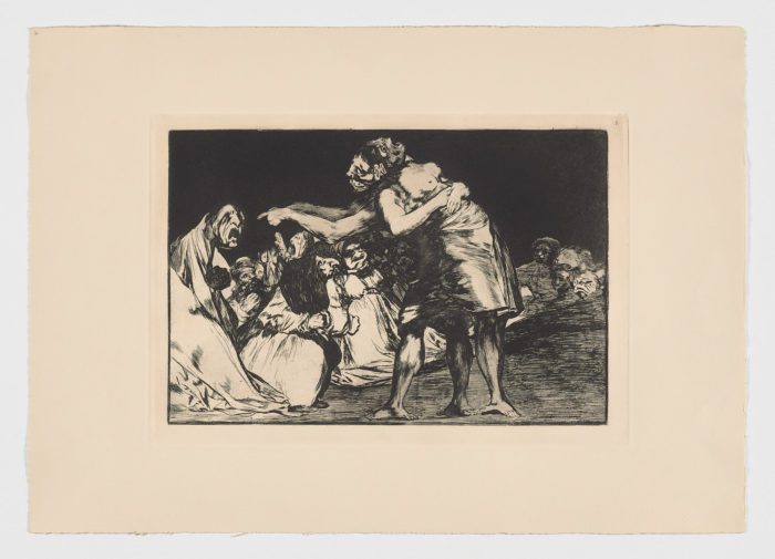 Disparates. Disparate desordenado (estampa 7), Francisco de Goya, 1815-1819