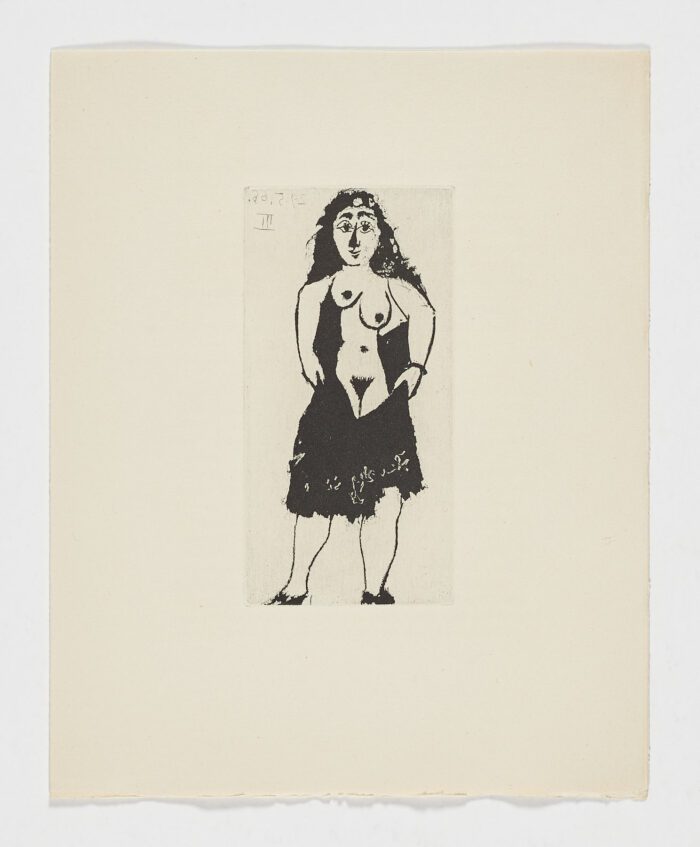 Maja con vestido corto, 1968, Pablo Picasso