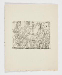 Circo: carro romano y payaso, 1968, Pablo Picasso