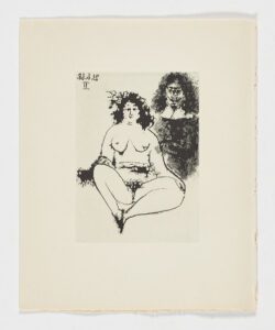 Prostituta gorda y ·"mosquetero", 1968, Pablo Picasso